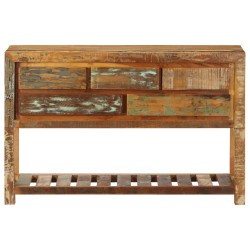 vidaXL Aparador madera maciza reciclada 120x30x75 cm 