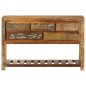 vidaXL Aparador madera maciza reciclada 120x30x75 cm 
