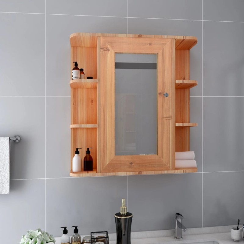 vidaXL Armario de baño con espejo color roble 66x17x63 cm MDF vidaXL Armario de baño con espejo color roble 66x17x63 cm MDF