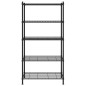 vidaXL Estante de almacenamiento 5 niveles negro 90x35x180 cm 250 kg