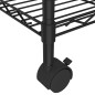 vidaXL Estantería de 3 niveles con ruedas negro 60x35x81 cm 150 kg vidaXL Estantería de 3 niveles con ruedas negro 60x35x81 cm 150 kg