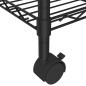 vidaXL Estante almacenaje 5 niveles y ruedas 75x35x155 cm negro 250 kg vidaXL Estante almacenaje 5 niveles y ruedas 75x35x155 cm negro 250 kg