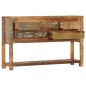 vidaXL Aparador madera maciza reciclada 120x30x75 cm 