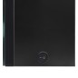 vidaXL Armario de baño con espejo LED negro brillante 50x14x60 cm