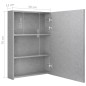 vidaXL Armario de baño con espejo y LED gris hormigón 50x13x70 cm vidaXL Armario de baño con espejo y LED gris hormigón 50x13x70 cm