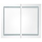 vidaXL Armario de baño con espejo LED negro brillante 80x12x68 cm vidaXL Armario de baño con espejo LED negro brillante 80x12x68 cm