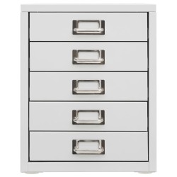 vidaXL Armario de oficina de metal gris 28x35x35 cm