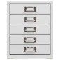 vidaXL Armario de oficina de metal gris 28x35x35 cm