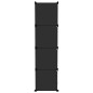 vidaXL Estantería de cubos con 12 compartimentos negro PP vidaXL Estantería de cubos con 12 compartimentos negro PP