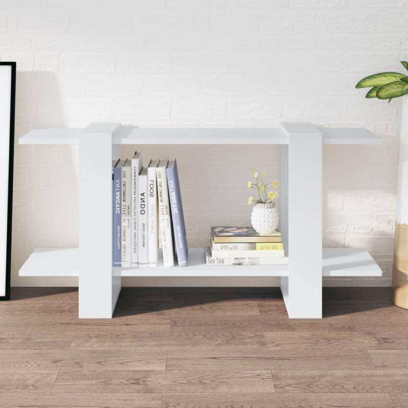 vidaXL Estantería madera contrachapada blanco 100x30x51 cm vidaXL Estantería madera contrachapada blanco 100x30x51 cm