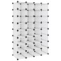 vidaXL Zapatero PP transparente 93x36,5x140 cm