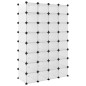 vidaXL Zapatero PP transparente 93x36,5x140 cm