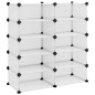 vidaXL Zapatero PP transparente 84x32x88,5 cm vidaXL Zapatero PP transparente 84x32x88,5 cm