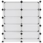 vidaXL Zapatero PP transparente 84x32x88,5 cm vidaXL Zapatero PP transparente 84x32x88,5 cm