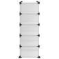 vidaXL Zapatero PP transparente 84x32x88,5 cm vidaXL Zapatero PP transparente 84x32x88,5 cm