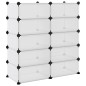 vidaXL Zapatero PP transparente 84x32x88,5 cm vidaXL Zapatero PP transparente 84x32x88,5 cm