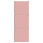vidaXL Estantería infantil de cubos con 6 compartimentos rosa PP vidaXL Estantería infantil de cubos con 6 compartimentos rosa PP