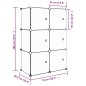 vidaXL Estantería infantil de cubos con 6 compartimentos rosa PP vidaXL Estantería infantil de cubos con 6 compartimentos rosa PP