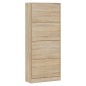vidaXL Mueble zapatero madera contrachapada roble Sonoma 63x24x147 cm vidaXL Mueble zapatero madera contrachapada roble Sonoma 63x24x147 cm