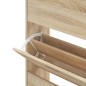 vidaXL Mueble zapatero madera contrachapada roble Sonoma 63x24x147 cm vidaXL Mueble zapatero madera contrachapada roble Sonoma 63x24x147 cm