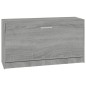 vidaXL Banco zapatero madera contrachapada gris Sonoma 80x24x45 cm vidaXL Banco zapatero madera contrachapada gris Sonoma 80x24x45 cm