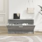 vidaXL Banco zapatero madera contrachapada gris Sonoma 80x24x45 cm vidaXL Banco zapatero madera contrachapada gris Sonoma 80x24x45 cm
