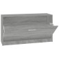 vidaXL Banco zapatero madera contrachapada gris Sonoma 80x24x45 cm vidaXL Banco zapatero madera contrachapada gris Sonoma 80x24x45 cm