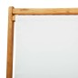vidaXL Silla de playa plegable madera de eucalipto y tela blanco crema vidaXL Silla de playa plegable madera de eucalipto y tela blanco crema