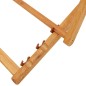 vidaXL Silla de playa plegable madera de eucalipto y tela blanco crema vidaXL Silla de playa plegable madera de eucalipto y tela blanco crema