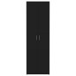 vidaXL Armario de oficina de madera contrachapada negro 60x32x190 cm vidaXL Armario de oficina de madera contrachapada negro 60x32x190 cm