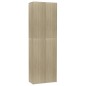 vidaXL Armario de oficina contrachapado color roble 60x32x190 cm