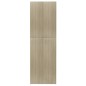 vidaXL Armario de oficina contrachapado color roble 60x32x190 cm