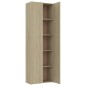 vidaXL Armario de oficina contrachapado color roble 60x32x190 cm
