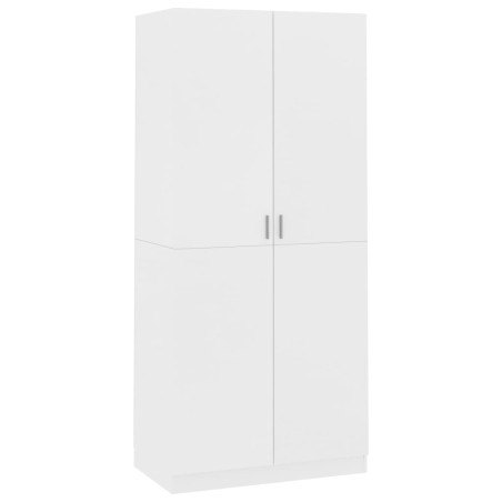 vidaXL Armario de madera contrachapada blanco 90x52x200cm