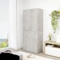 vidaXL Mueble zapatero contrachapada gris hormigón 80x39x178 cm vidaXL Mueble zapatero contrachapada gris hormigón 80x39x178 cm