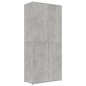 vidaXL Mueble zapatero contrachapada gris hormigón 80x39x178 cm vidaXL Mueble zapatero contrachapada gris hormigón 80x39x178 cm