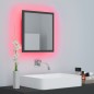 vidaXL Espejo de baño acrílico gris brillo 40x8,5x37 cm vidaXL Espejo de baño acrílico gris brillo 40x8,5x37 cm