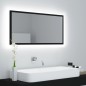 vidaXL Espejo de baño LED acrílico negro brillo 90x8,5x37 cm vidaXL Espejo de baño LED acrílico negro brillo 90x8,5x37 cm