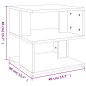vidaXL Mesa auxiliar de madera ingeniería gris hormigón 40x40x40 cm vidaXL Mesa auxiliar de madera ingeniería gris hormigón 40x40x40 cm