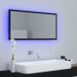 vidaXL Espejo de baño LED acrílico negro brillo 90x8,5x37 cm vidaXL Espejo de baño LED acrílico negro brillo 90x8,5x37 cm