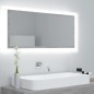 vidaXL Espejo de baño LED acrílico gris hormigón 100x8,5x37 cm vidaXL Espejo de baño LED acrílico gris hormigón 100x8,5x37 cm