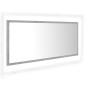 vidaXL Espejo de baño LED acrílico gris hormigón 100x8,5x37 cm vidaXL Espejo de baño LED acrílico gris hormigón 100x8,5x37 cm