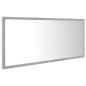 vidaXL Espejo de baño LED acrílico gris hormigón 100x8,5x37 cm vidaXL Espejo de baño LED acrílico gris hormigón 100x8,5x37 cm