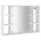 vidaXL Mueble con espejo y LED blanco 76x15x55 cm vidaXL Mueble con espejo y LED blanco 76x15x55 cm
