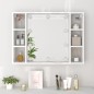 vidaXL Mueble con espejo y LED blanco 76x15x55 cm vidaXL Mueble con espejo y LED blanco 76x15x55 cm