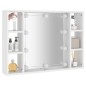 vidaXL Mueble con espejo y LED blanco 76x15x55 cm vidaXL Mueble con espejo y LED blanco 76x15x55 cm