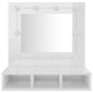 vidaXL Mueble con espejo y LED blanco brillante 60x31,5x62 cm vidaXL Mueble con espejo y LED blanco brillante 60x31,5x62 cm
