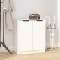 vidaXL Mueble zapatero de madera contrachapada blanco 59x35x70 cm