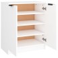 vidaXL Mueble zapatero de madera contrachapada blanco 59x35x70 cm