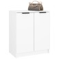 vidaXL Mueble zapatero de madera contrachapada blanco 59x35x70 cm